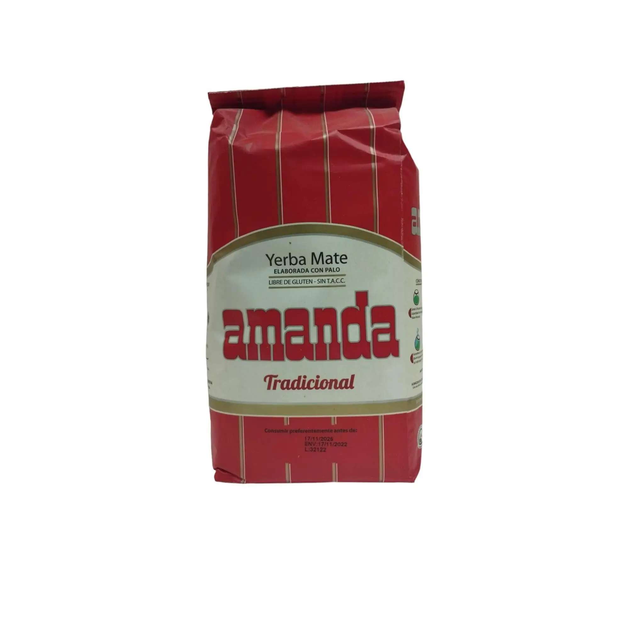 YERBA MATE - AMANDA - YERBA MATE - ELABORADA CON PALO - 1000 G