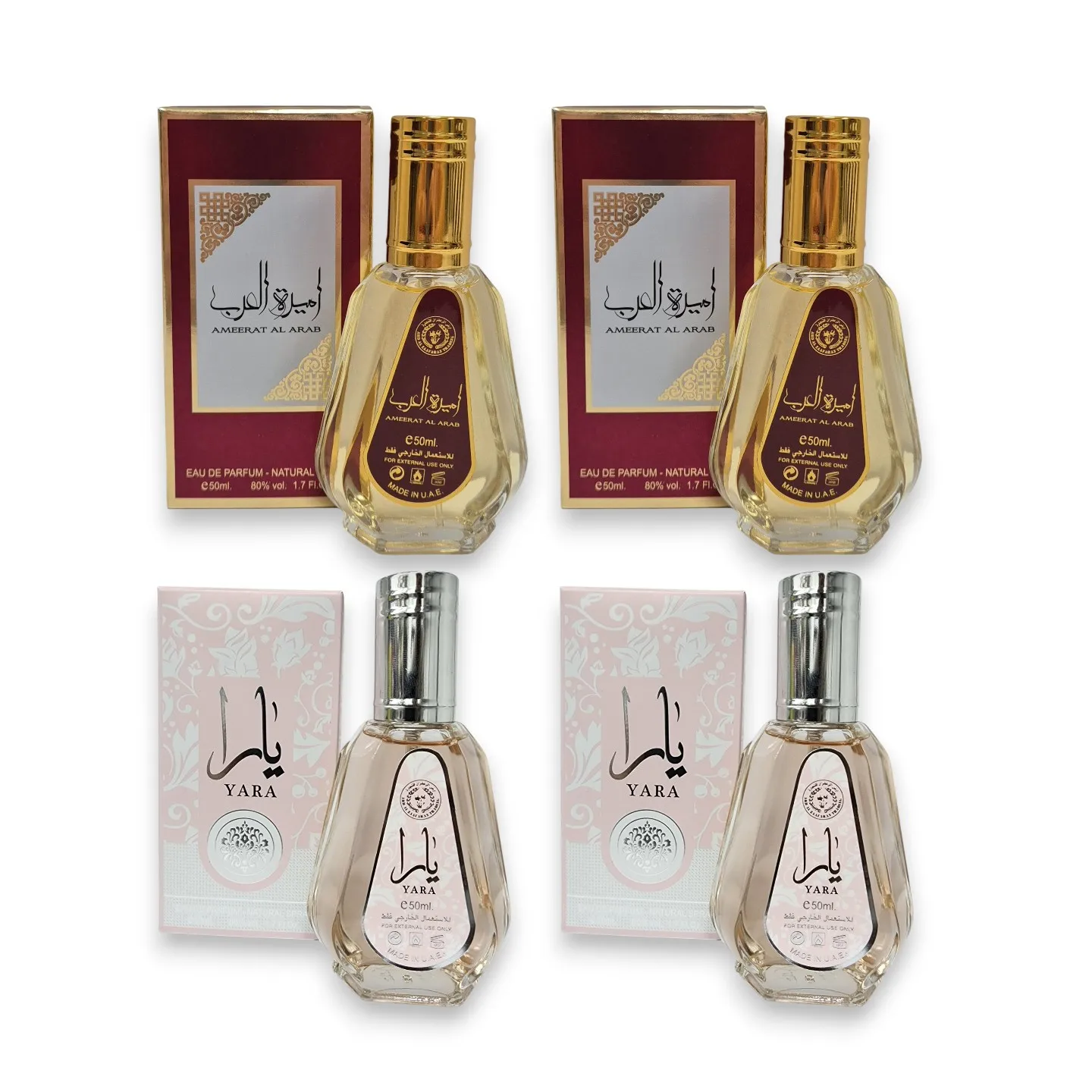 PackExclusivode4Perfumes–2AmeeratAlArab&2YaraPink(50mlcadauno)-TuFraganciaContigoDondeVayasbylattafa-AliExpress