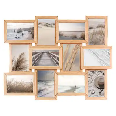 Marco Múltiple Factory Cuadros Mia 12 Fotos 10 X 15 Cm Natural - Decoración de Pared
