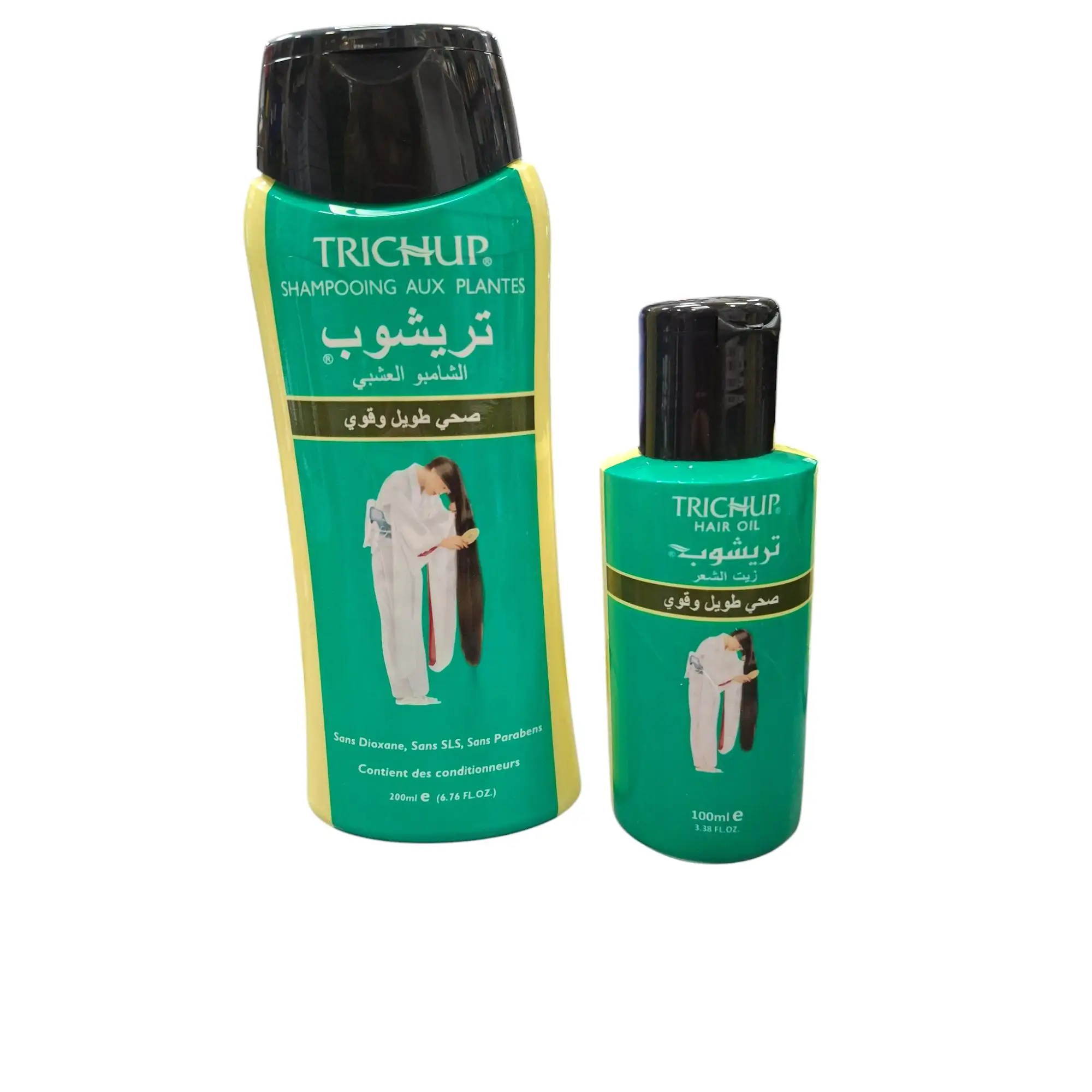 Pack de champú + aceite 2 UNIDADES Trichup Vasu 300ml ,Champú y aceite de cabello ideal para el crecimiento, pelo sano sedoso y brillante,SET DE CHAMPÚ Y ACEITE CAPILAR crece pelo NOVEDAD