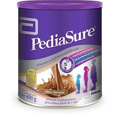 PEDIASURE POLVO 1 LATA 400 g SABOR CHOCOLATE
