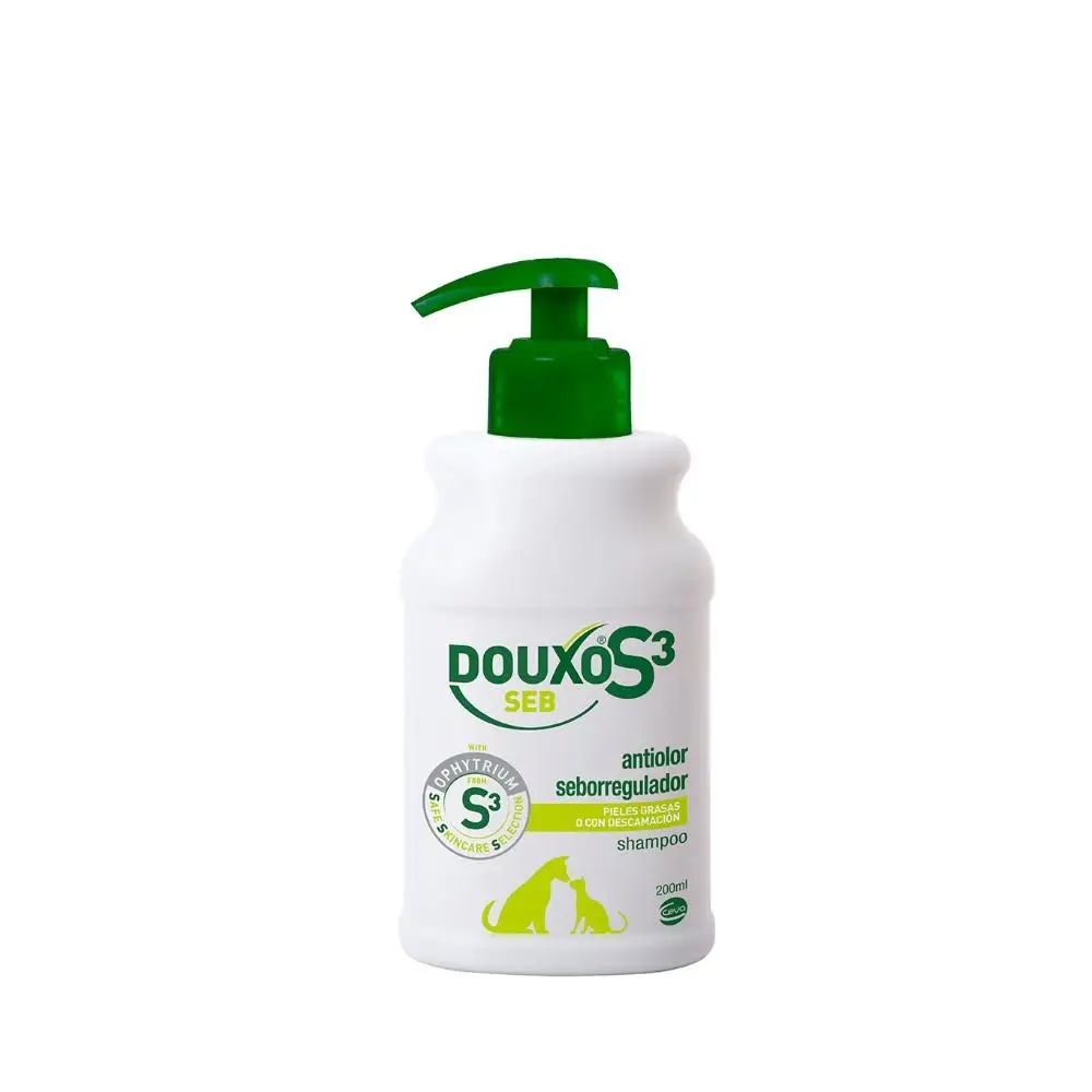 DOUXO S3 SEB - Tratamiento antiseborreico para perros y gatos - Shampoo y Accesorios de Baño para el Cuidado de Mascotas