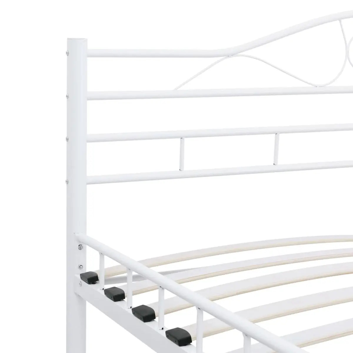 VidaXL metal bed structure Savona White 120x200 cm