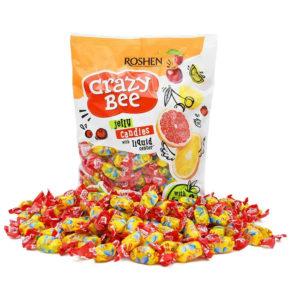 Roshen - soft gummy candies with assorted flavors with fruit juice - 1kg