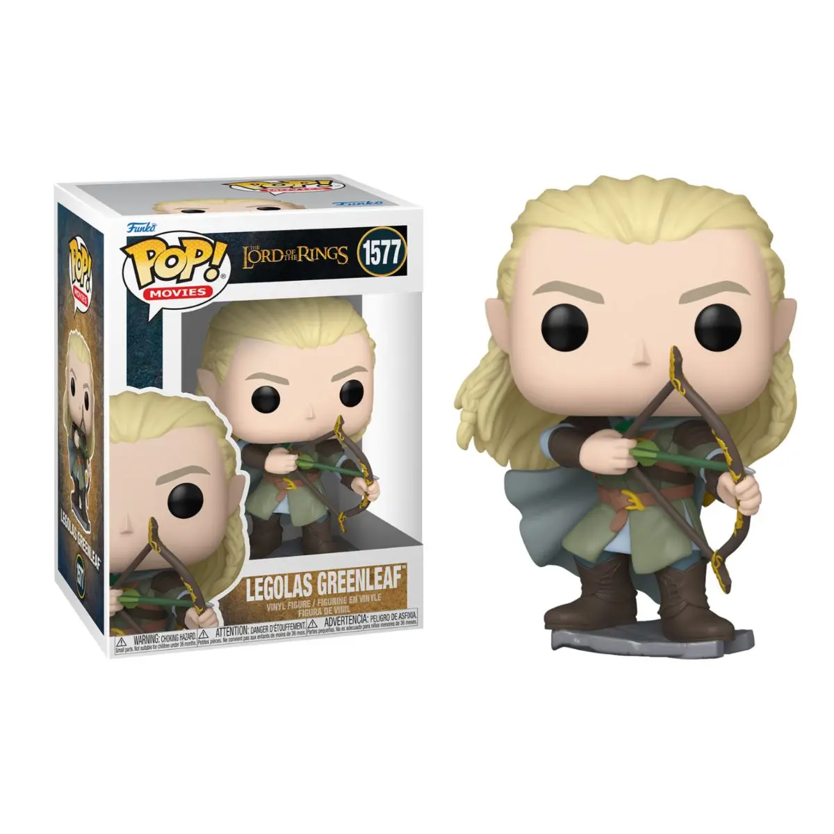 FUNKO POP! EL SEÑOR DE LOS ANILLOS - LEGOLAS, 80831, Nº1577,  TIENDA CON LICENCIA OFICIAL, PRODUCTO CON LICENCIA OFICIAL, ENVIO 24-48 HORAS PENÍNSULA, PIEZAS, BLOQUES, BRICKS, JUGUETES, 100% ORIGINAL