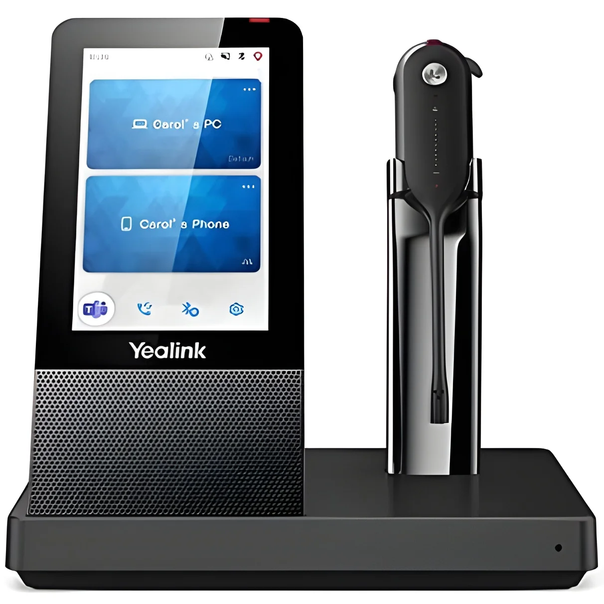 Yealink Auricular Inalámbrico Wh67 Con Pantalla Táctil Y Manos Libres