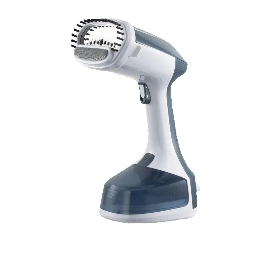 Plancha de vapor vertical Super Crest con mango ergonómico para eliminar arrugas, desinfectar y desodorizar la ropa. 2000W de potencia, suela acero inoxidable, calienta en 15 segundos, capacidad de 200 ml, y viene con accesorios