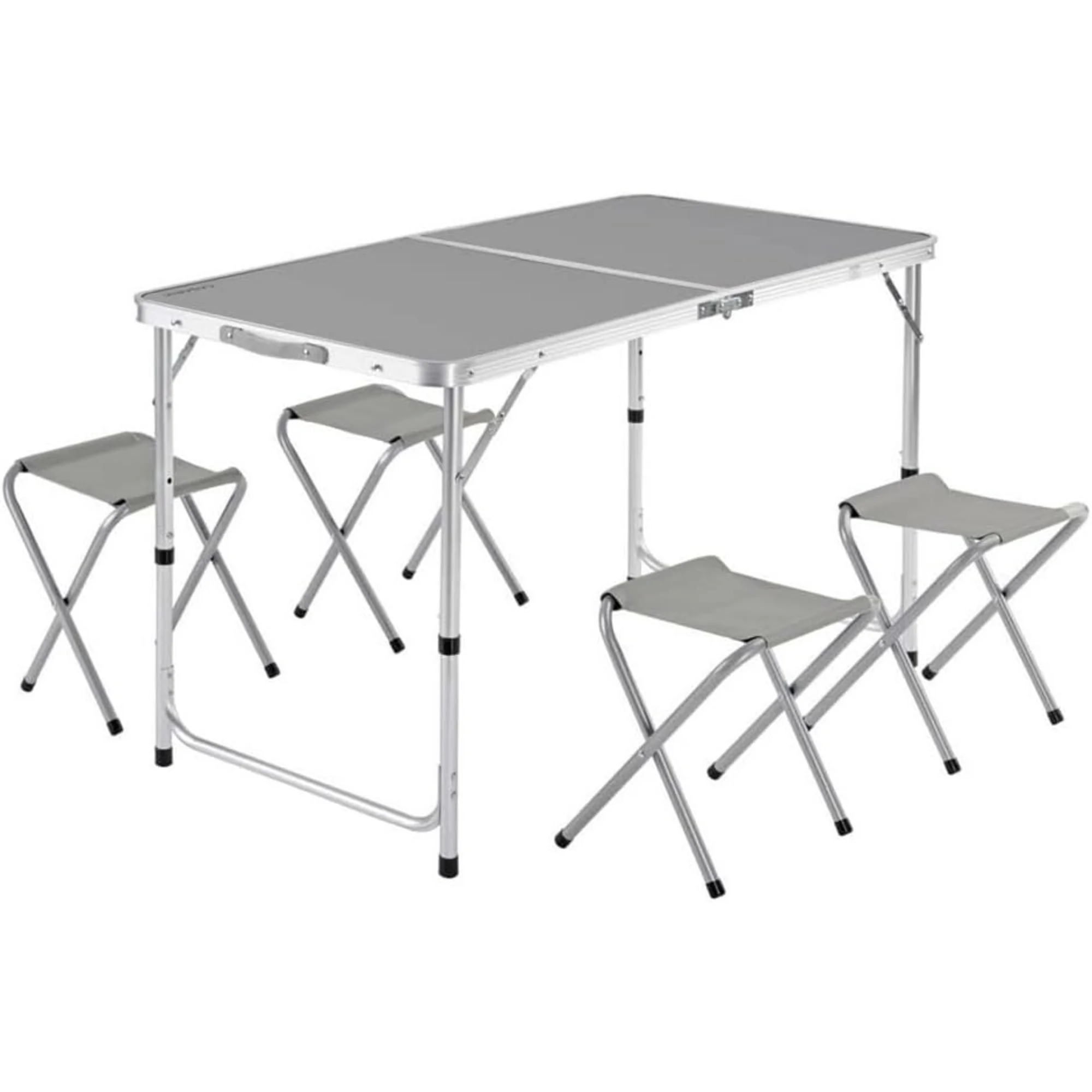 TopRed | Mesa de camping Portátil Plegable Multiusos 120x60cm para Picnic Camping con 4 taburetes | Marca Gerimport