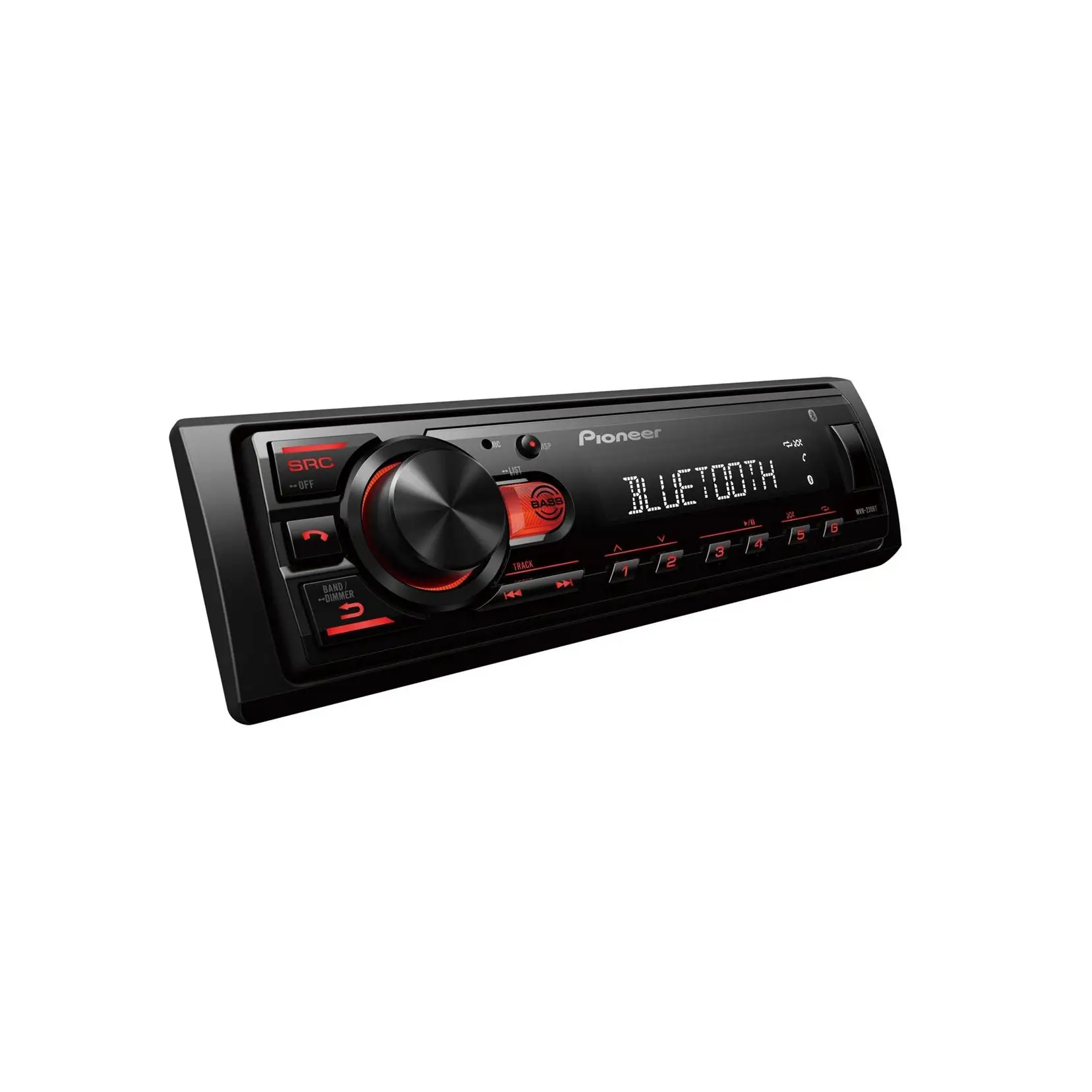Pioneer MVH-230BT - Receptor estéreo con Bluetooth, USB y Sintonizador RDS