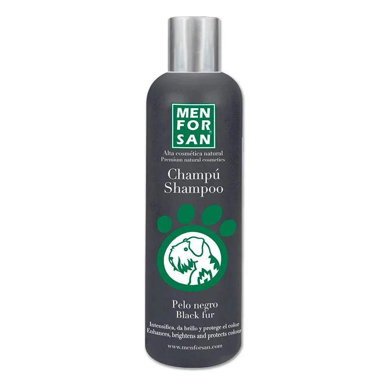 Menforsan Champú Pelo Negro para Perros - 300 ml