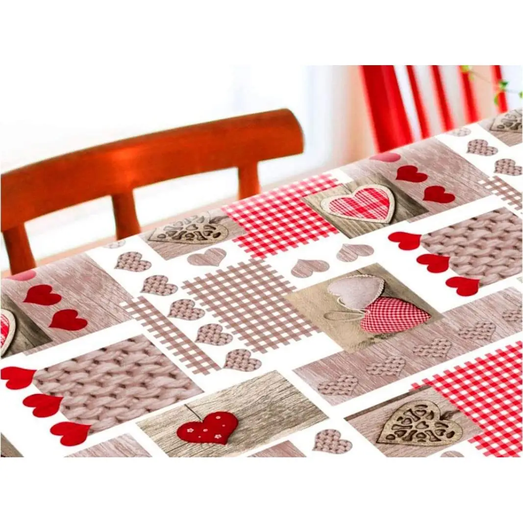 Mantel Hulehule Tex - PVC Estampado Resistente a Manchas Fácil Limpieza Impermeable