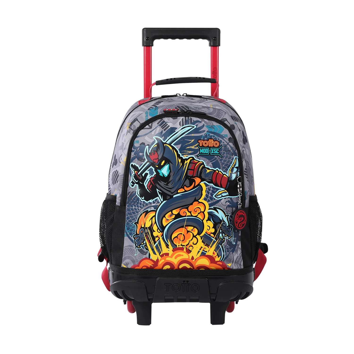 Totto Mochila infantil ruedas Raiyu Material: Poliéster 29 x 41.5 x 17 cm
