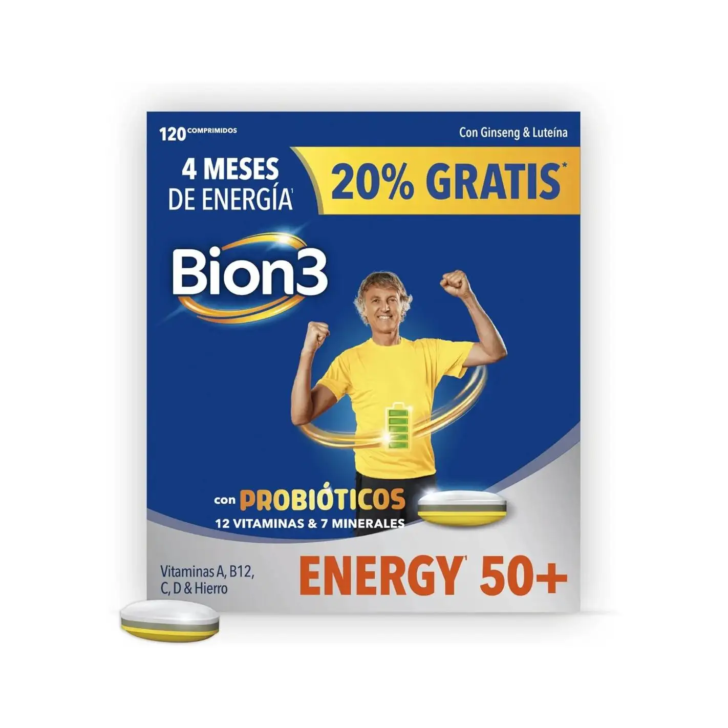 BION3 ENERGY 50+ FORMATO 120 COMPRIMIDOS PACK 4 MESES