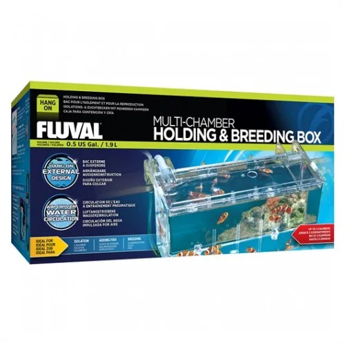 Fluval external big model Paridera-fish breeding box-Ideal for freshwater and saltwater aquariums-fingerling separator and insulator-easy installation