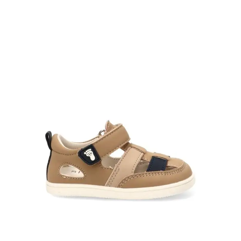 Sandalia Respetuoso/barefoot Etika - Niño - Suela Plana - Modelo 17223 - Color Beige