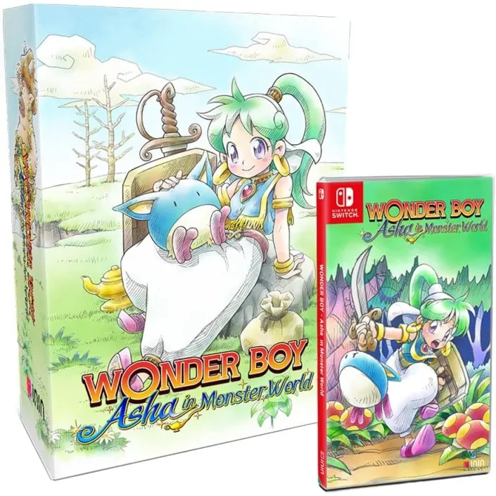Juego Wonder Boy Asha in Monster World Edición Coleccionista Limitada para Nintendo Switch PAL EU - Nuevo Original Precintado