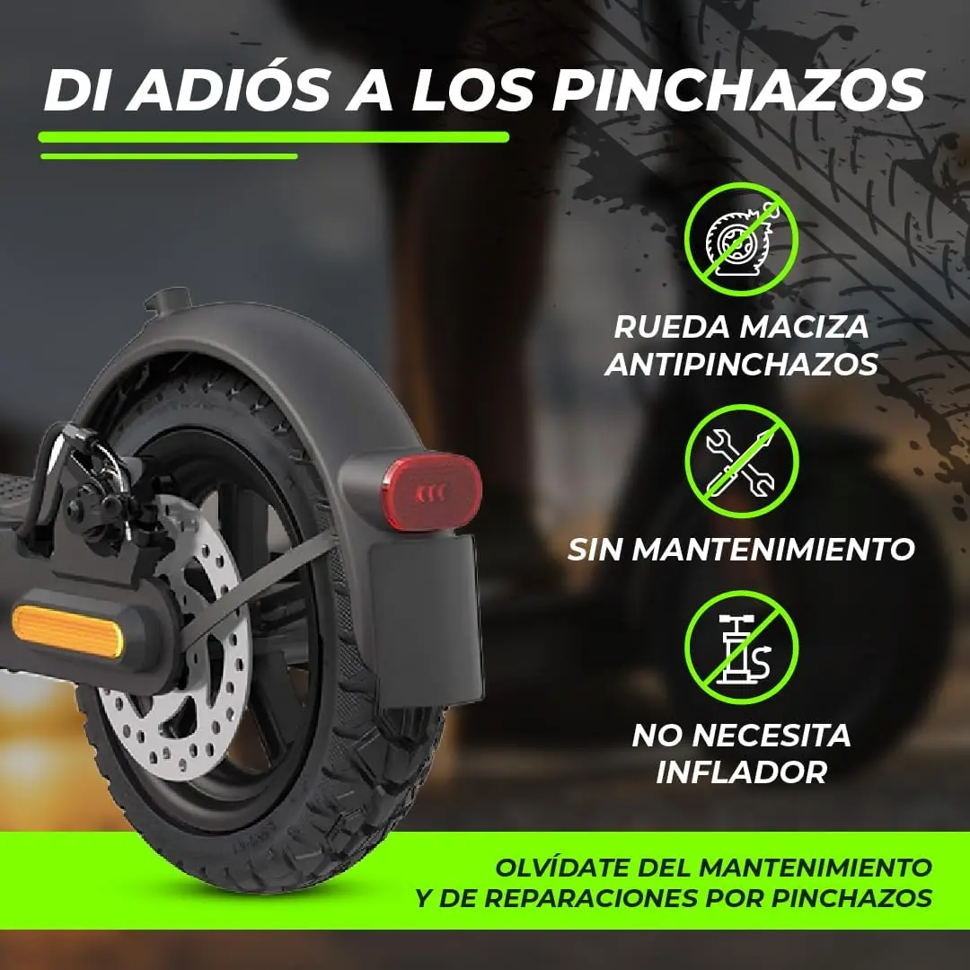 Electric Scooter Solid Off-Road Tire for Xiaomi Pro 2/M365/M365 Pro/1S/3/3 Lite/Essential, 8.5 inches, durable puncture-proof rubber, universal fit for front/rear wheels, excellent shock absorption for outdoor use. #8