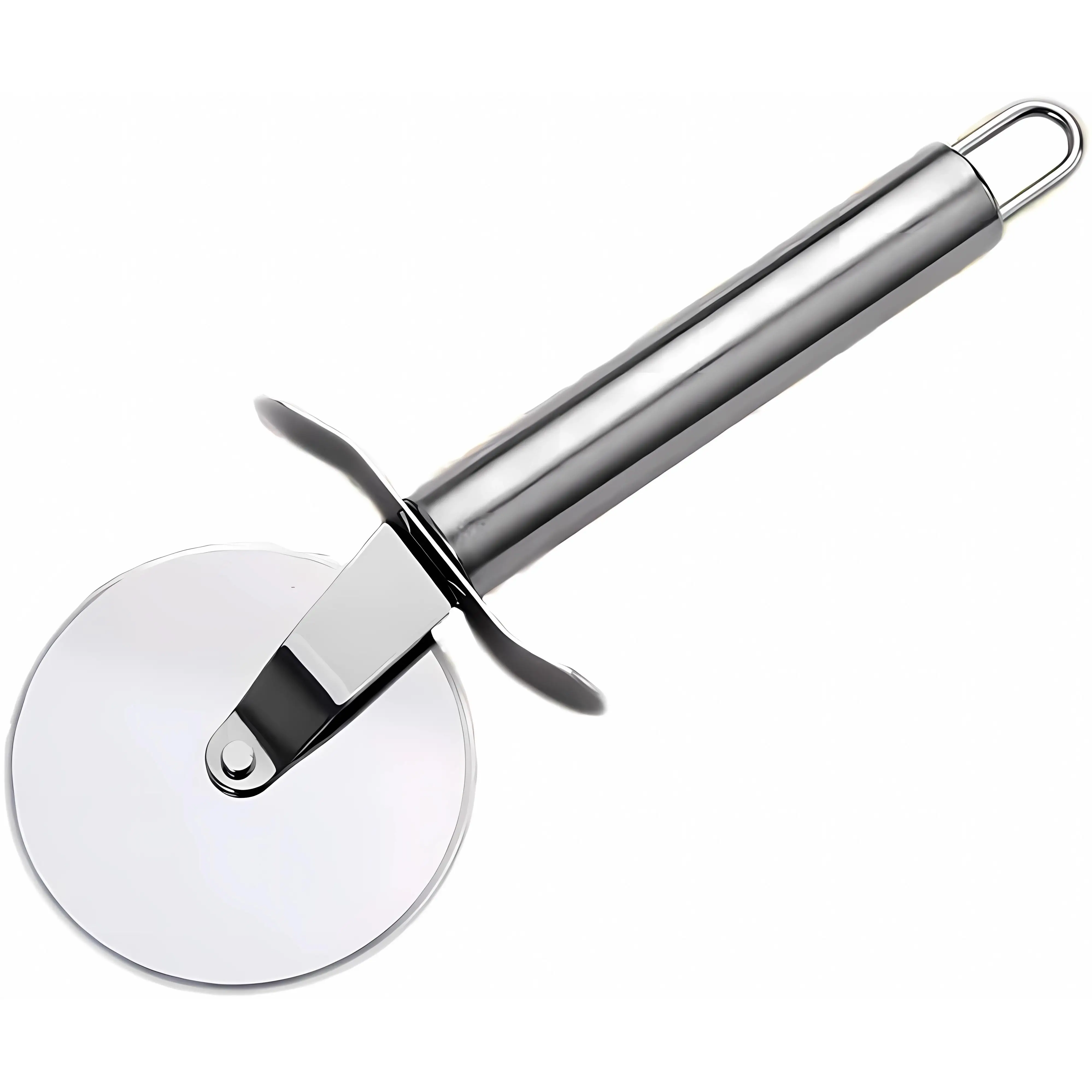 EUROXANTY-Cortador de Pizza y Pastas  Doble Rueda de 4cm  Acero Inoxidable  18 cm de Largo  1 Cortador Pizza