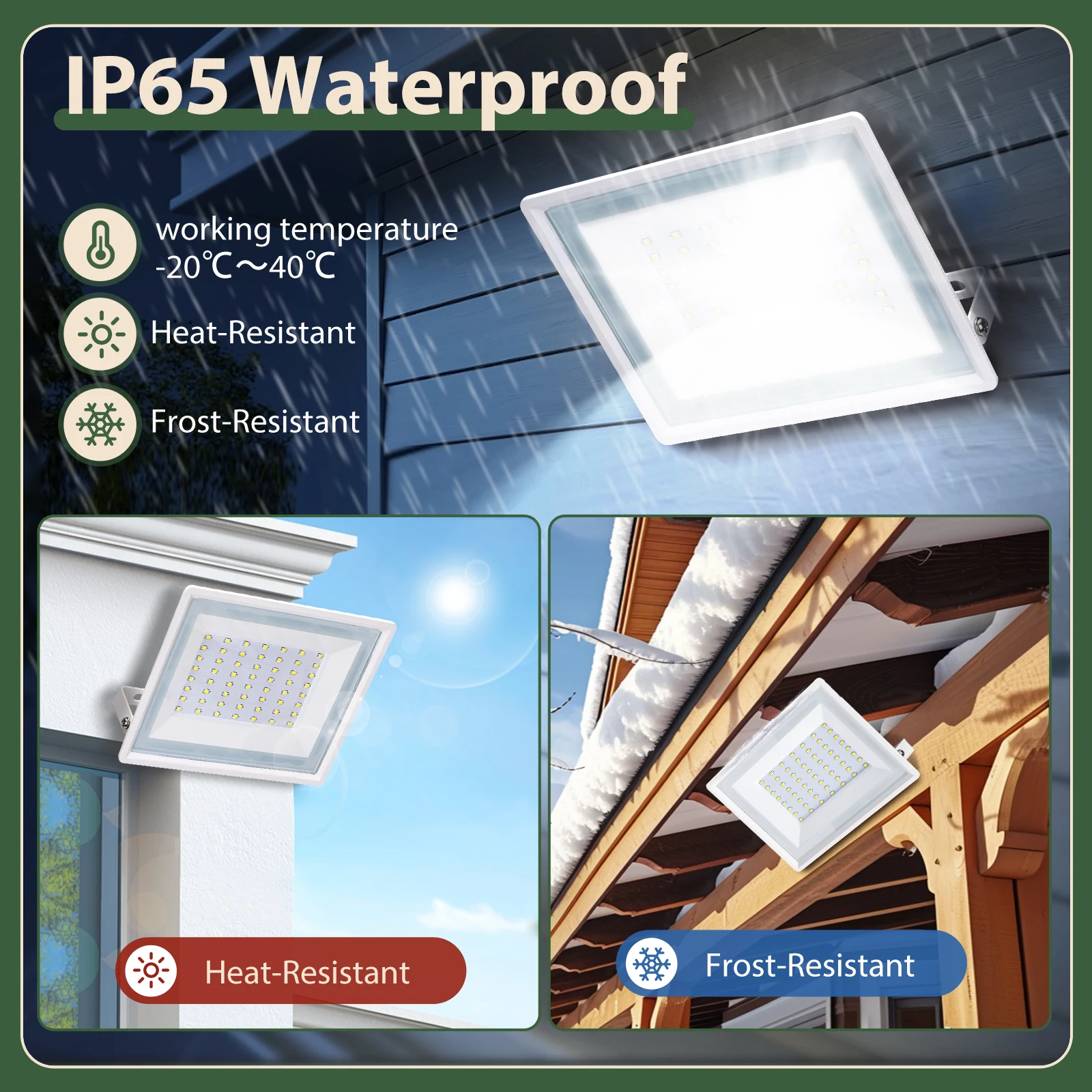 Foco Proyector LED Aigostar 20w IP65 Luz de Seguridad