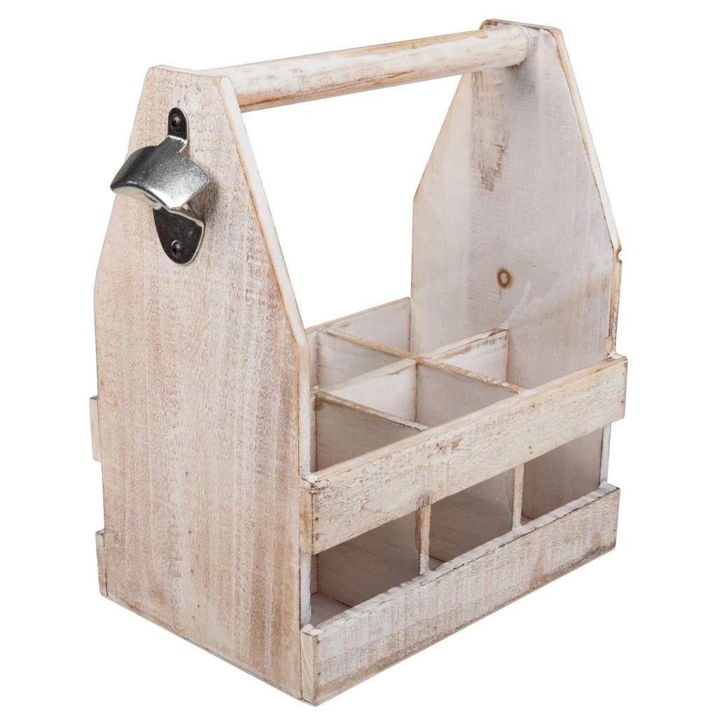 WANDERLUST DECO Botellero de Madera para 6 Botellas - Armario para Vinos y Bebidas