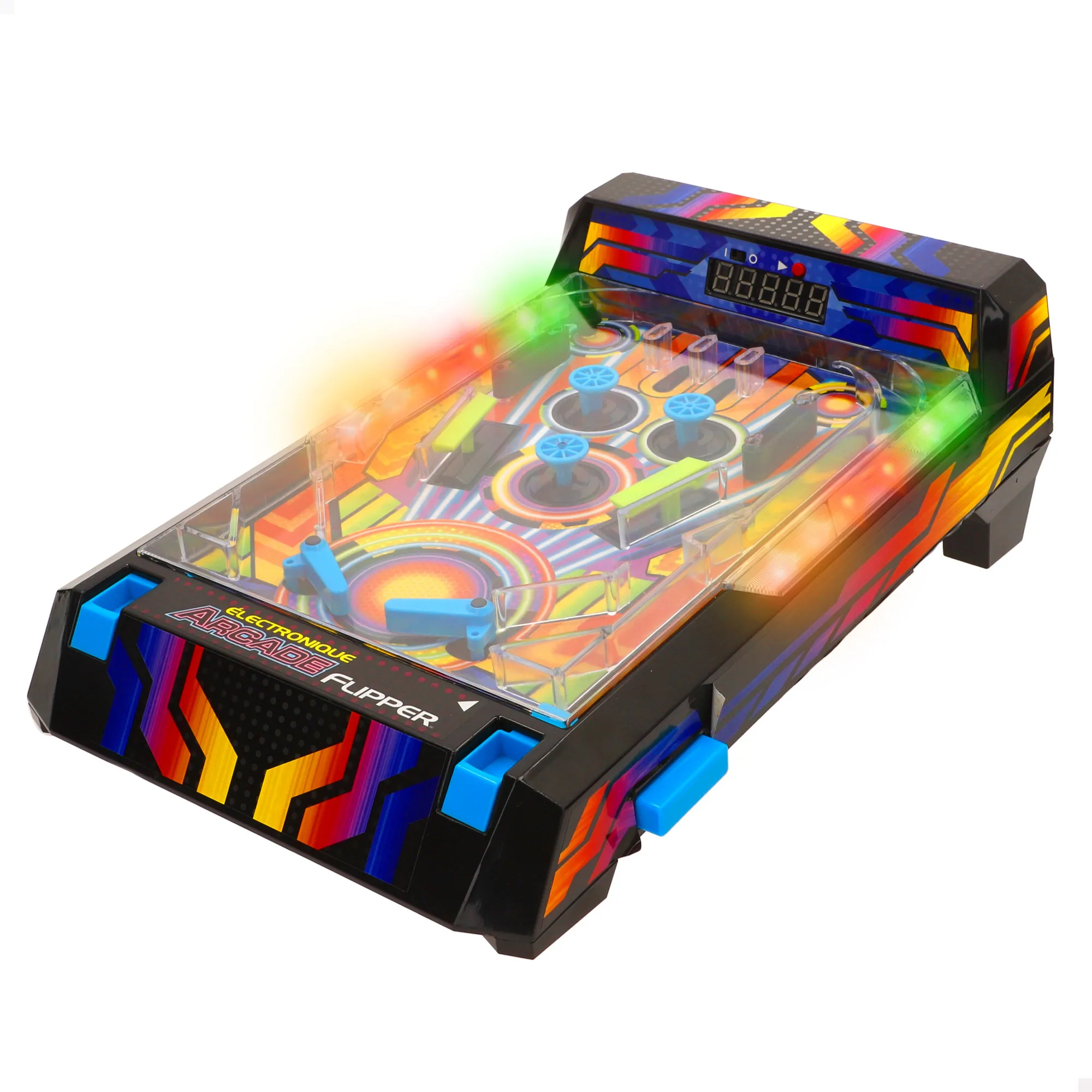 CB Games - Pinball de mesa neón arcade con luces, sonido y marcador digital, diseño premium, edición coleccionista, juguetes retro, juegos de mesa electrónicos, juego de colección, niños a partir de 6