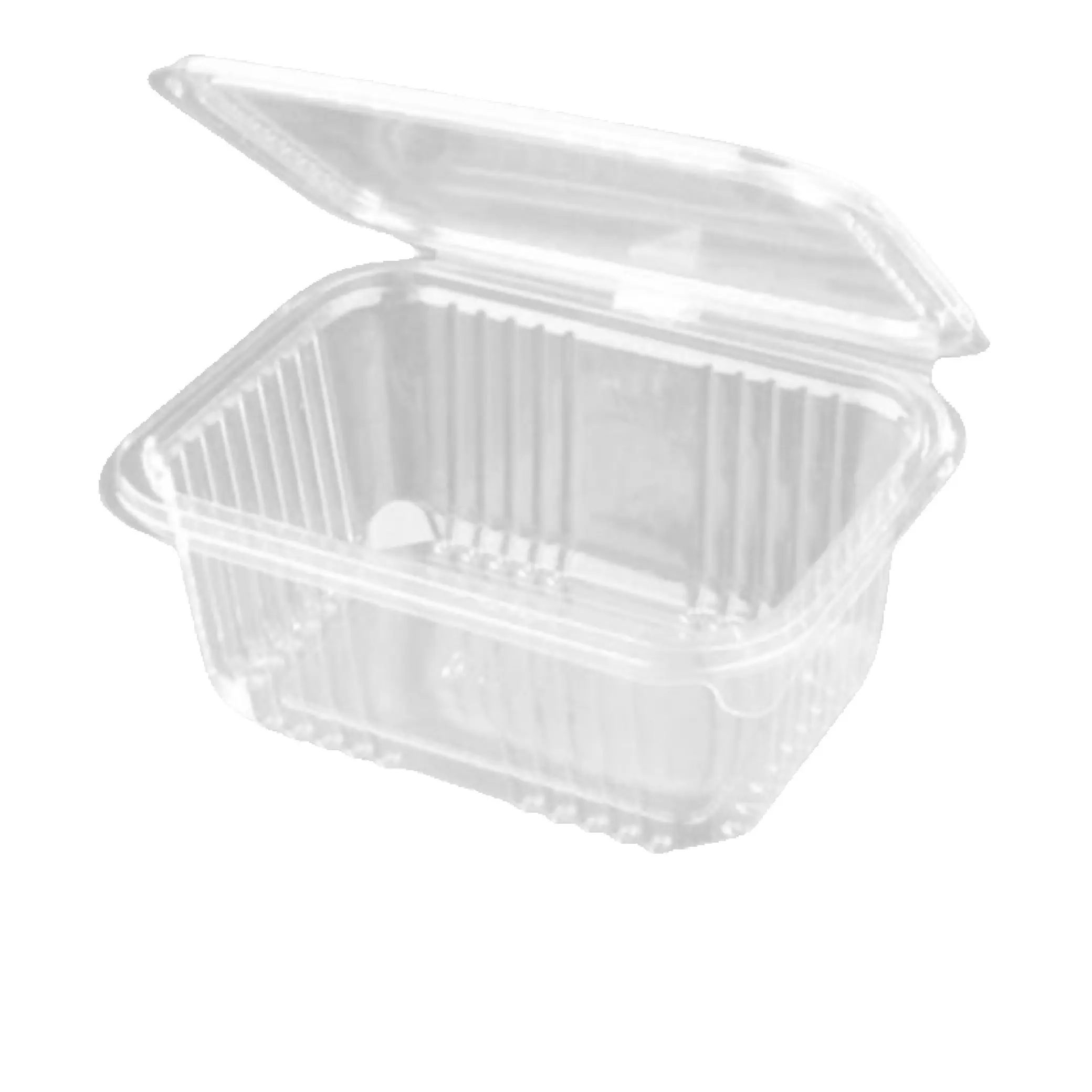 Microwave take away food containers, lid with hinge. Pack 50 units various sizes, for hot and cold food. Made of PP plastic and reusable.