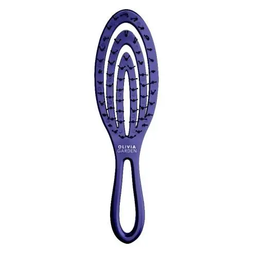 Cepillo Anti-Rotura Olivia Garden Holiday Iced 2024 - Cerdas Flexibles - Ligero - Material Reciclado - Masaje Capilar - Desenreda sin esfuerzo - Gentil con el cabello