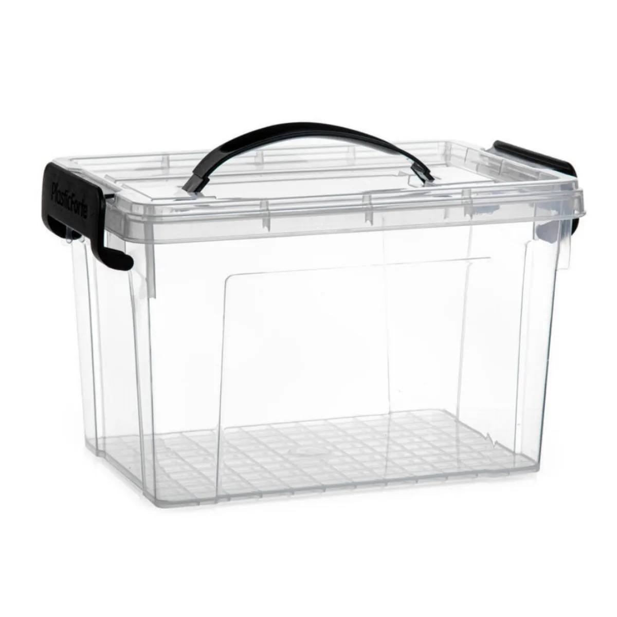 ZYLX SHOPPING – Cajas de Almacenaje Plástico con Tapa y Asa 5,7L / 8,5L / 12,6L Transparentes
