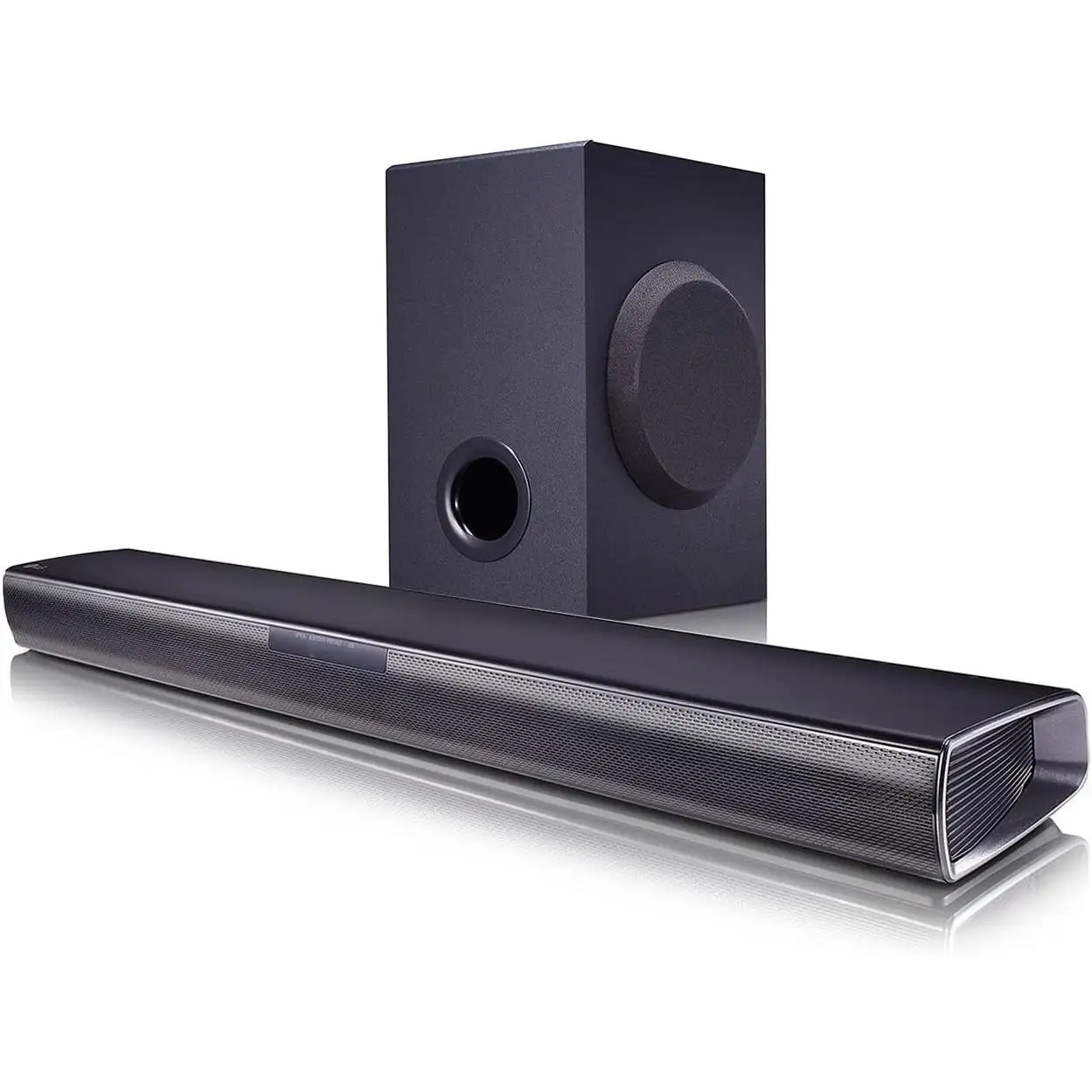 Lg SQC1 160W 2.1 channel sound bar surround sound, Digital Dolby with powerful bass, Bluetooth, USB and optical input, black Color