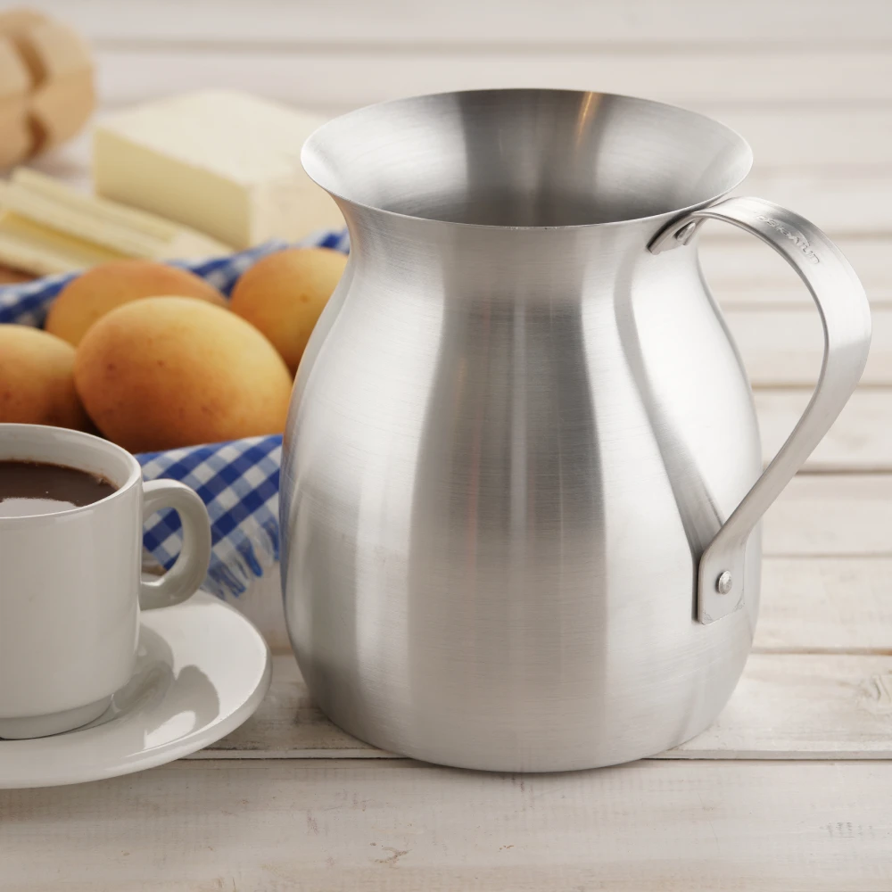 Jarra Chocolatera Aliada Universal 2 litros - Olleta ideal para hacer Chocolate Caliente - Aluminio
