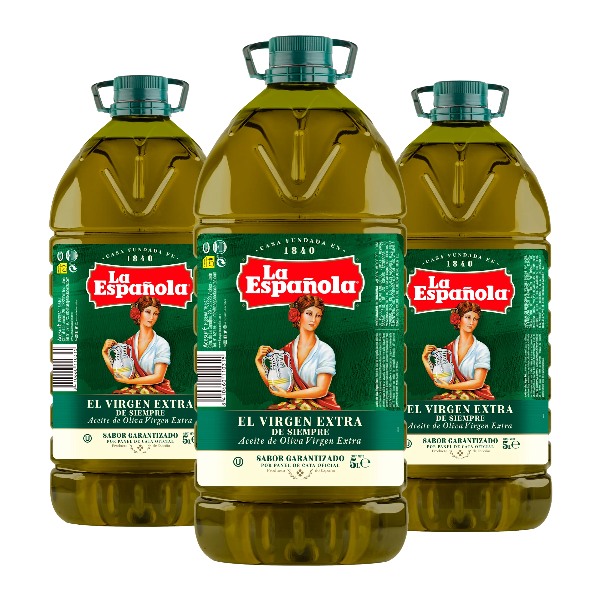 Pack Aceite de Oliva Virgen Extra 3 x 5L La Española
