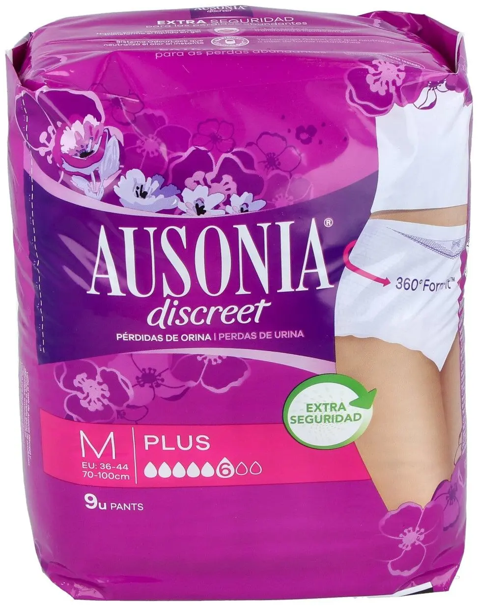 Ausonia Discreet Pants Plus size M 9Ud-diapers for adults and incontinence