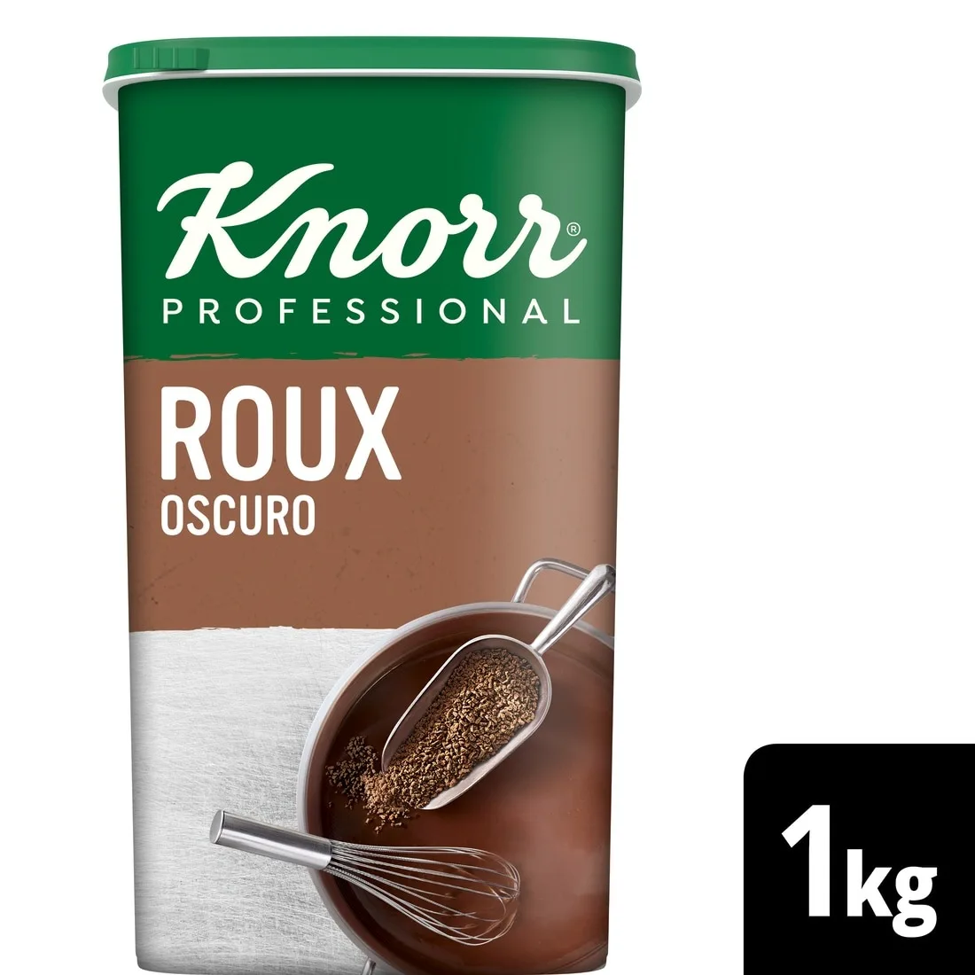 Knorr dark roux thickener for cooking - 1kg jar - improve your dishes - lactose free