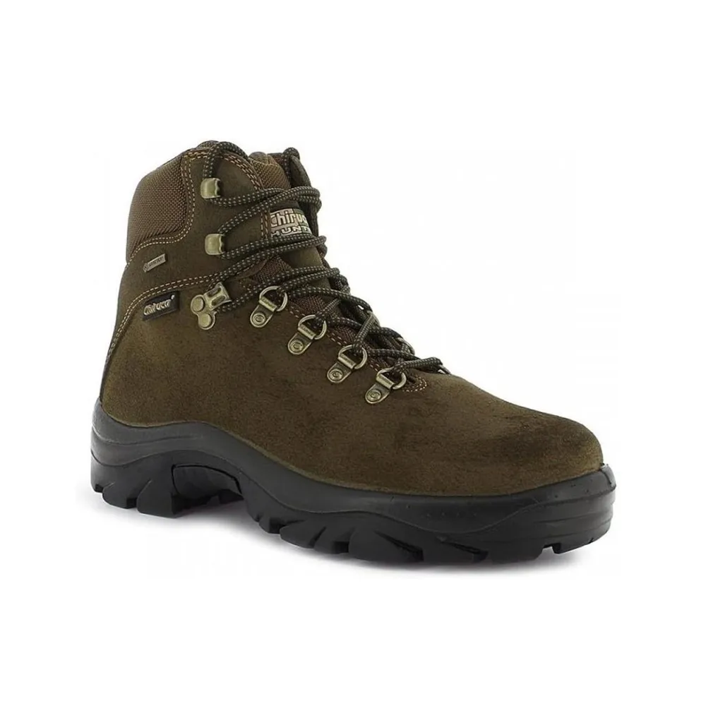 Chiruca Botas de Montaña para Hombre Modelo Pointer en Verde - Botines de Cuero Resistentes