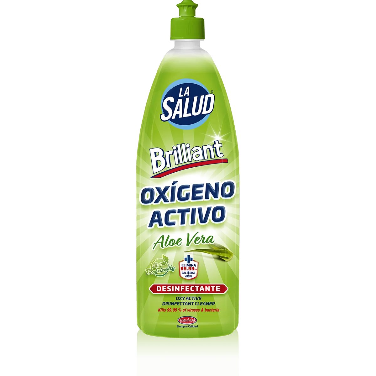 PACK de 8 - Oxígeno activo Aloe vera, Desinfectante 8 x 1L