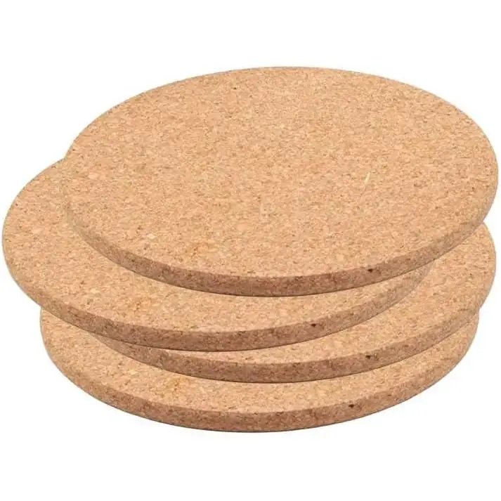 C.A | Salvamanteles de Corcho Redondo 🪵 | Ø18 cm | Antideslizante y Resistente al Calor | Cocina y Mesa