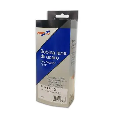Bobina Lana De Acero Fina 0000 150 Gr Ideal para decapar y pulir.