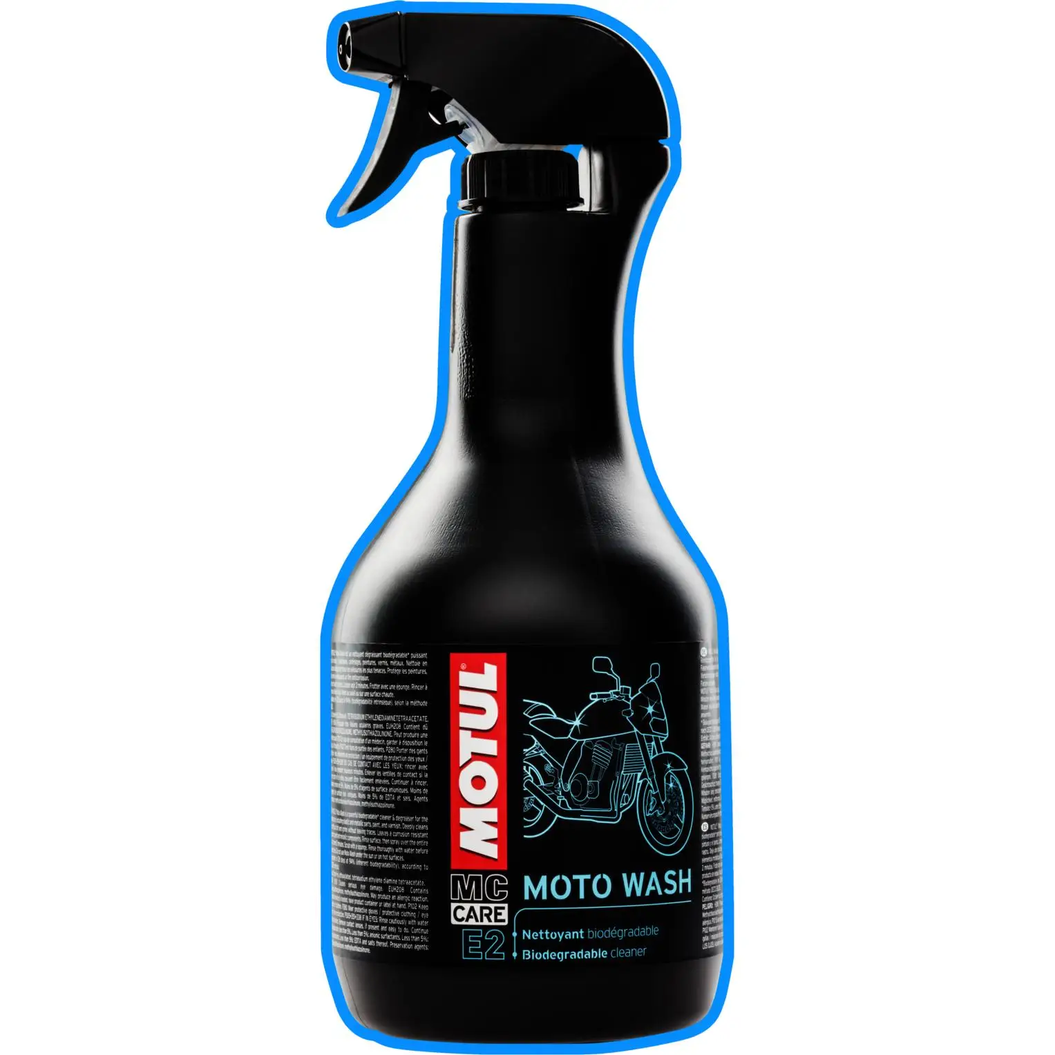 Limpiador Y Desengrasante Biodegradable E2 Moto Wash 1 L - Cuidado Completo Para Tu Motocicleta 105505