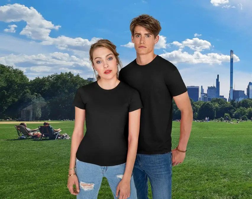 Basic and Comfortable T-shirt Set of 10 - Unisex - 5 Black + 5 White - 100% Cotton - Ideal for Customization and Daily Wear - Perfect for Casual and Work Uniforms - MARNAULA