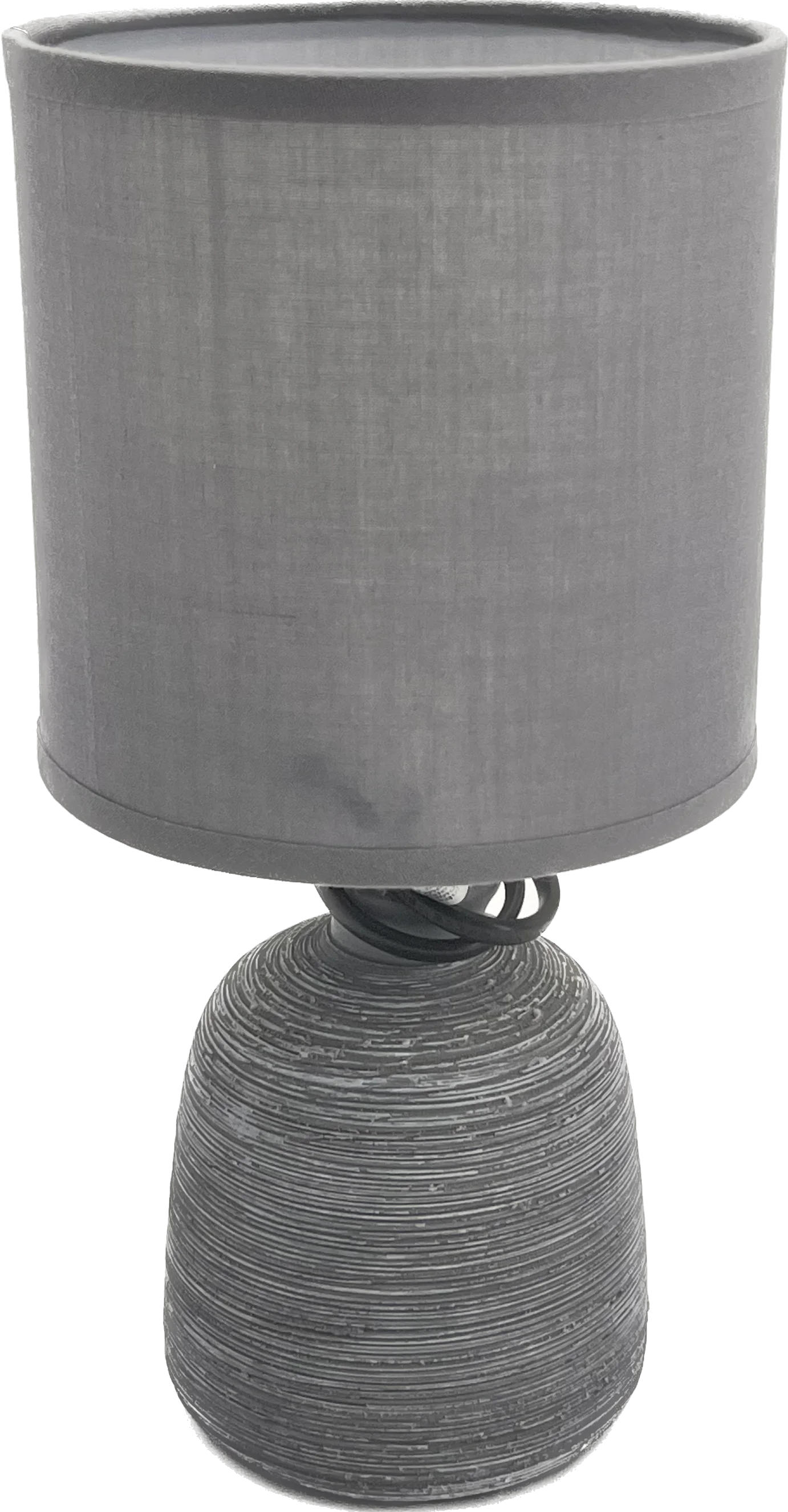 Gray 26,5X Ø 13CM brown ceramic BASE bedside table lamp