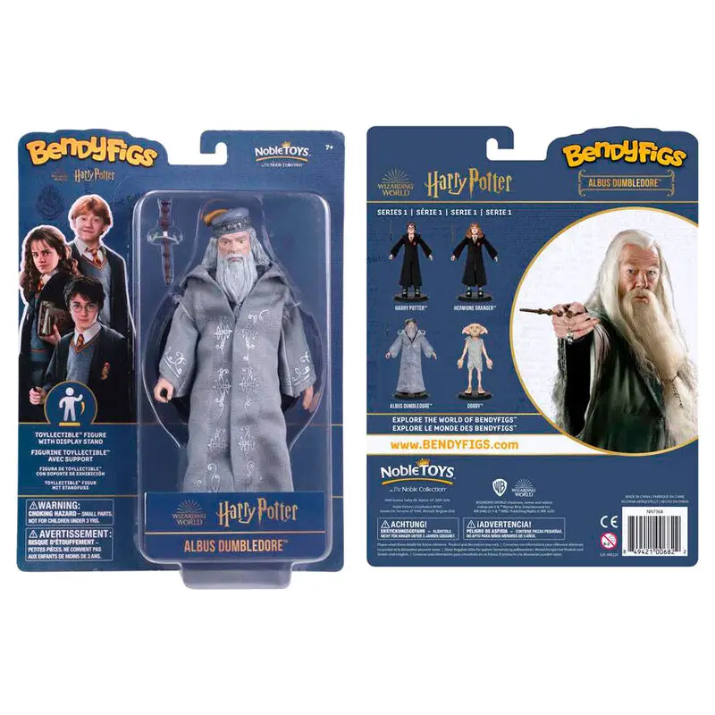 Figura Maleable Bendyfigs Dumbledore con varita Harry Potter 19cmFigura Coleccionable - Idea de Regalo- Mercancia Oficial - Juguetes para Niños y Adultos - Movies Fans - Muñeco para Coleccionistas y Exposición