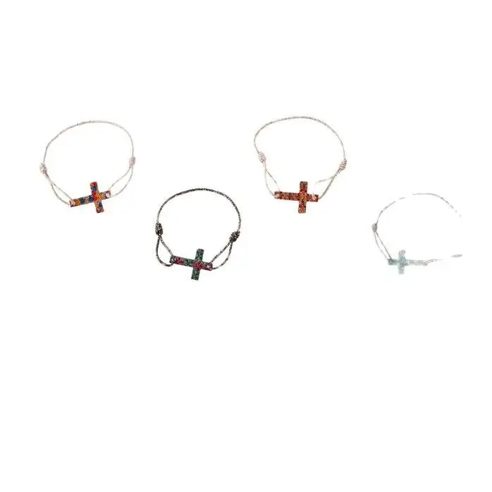Lote 20 Pulseras Cruz Comunión - Pulseras Recuerdos Detalles Baratos Comuniones