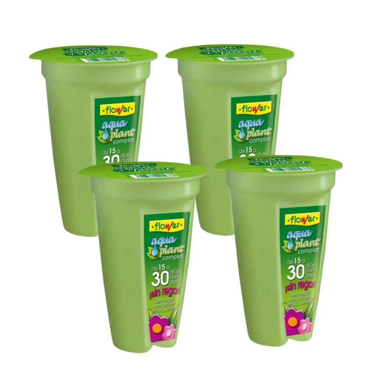 ZYLX SHOPPING - Flower Aqua Plant Complet 150ml (Pack 4/8 uds) - Sistema de Riego Automático en Gel, Hidratación Prolongada para Plantas de Interior y Exterior