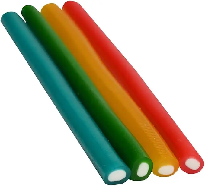 Fini Rellenitos 4 Colores Brillo | Regaliz Relleno | Estuche 200 Uds | Dulces de Alta Calidad | Diversión Asegurada