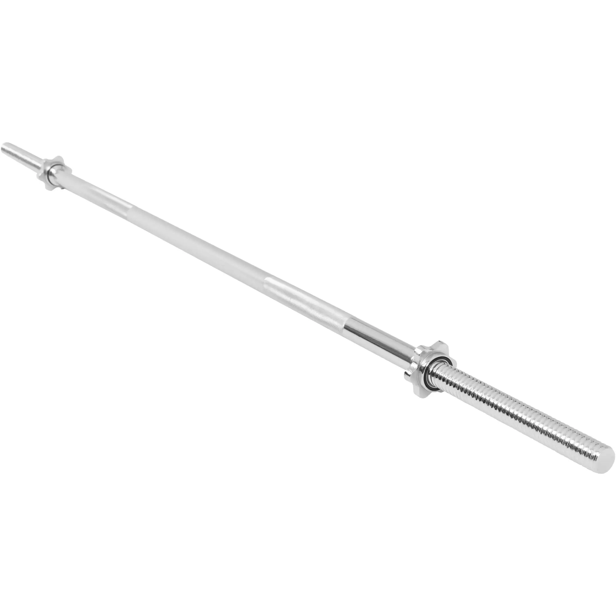 Gorilla Sports Barra de pesas con cierres de bloqueo Spinlock Star 170cm