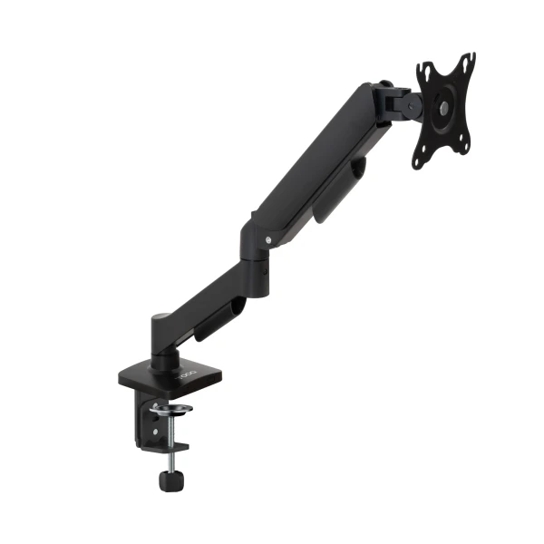 Tooq soporte de mesa con brazo articulado para monitor de 13”-32” - giratorio e inclinable - gestion de cables - peso max 9kg - vesa 100x100mm - color negro