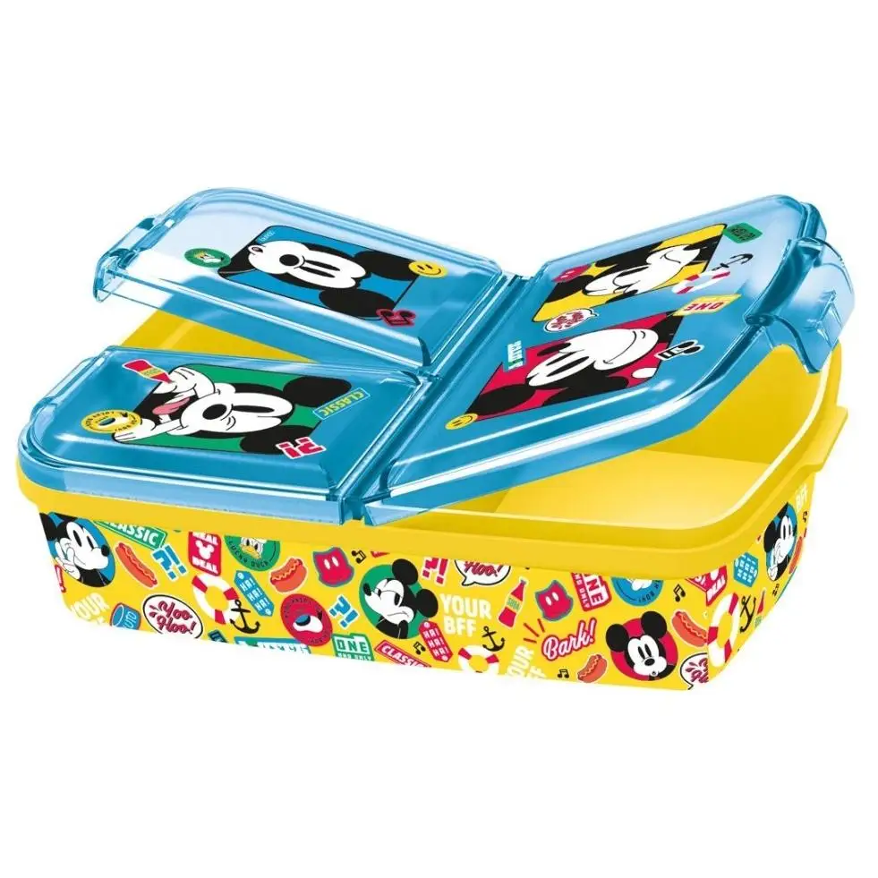 C.A - Fiambrera Infantil para el Colegio y el Recreo - Sandwichera Merienda Parque para Niños y Niñas - Diseño de Personajes Divertidos - Tamaño Compacto y Ligero - Segura y Libre de BPA - Fácil de