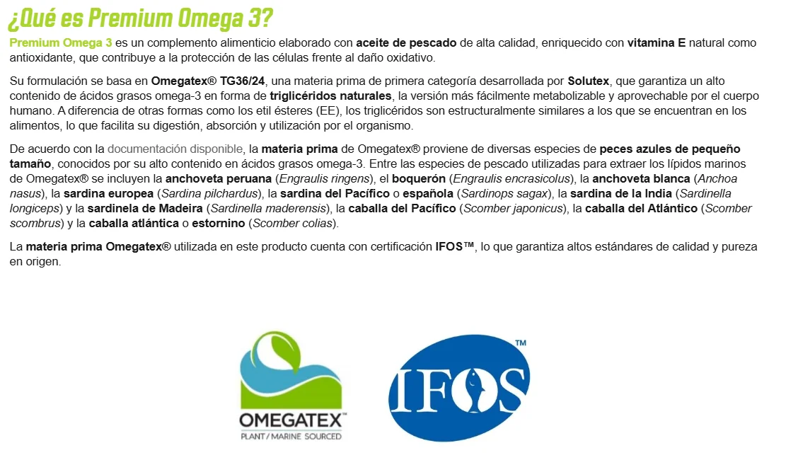 Fullgas - premium omega 3 - omega-3 with omegatex raw material ® Tg36/24. 360 mg epa and 240 mg dha per pearl in natural triglycerides for maximum absorption. Free of heavy metals. With antioxidant vitamin e. Without gluten. #4