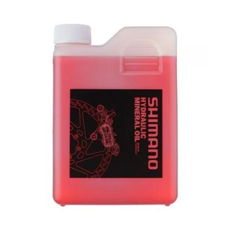 SHIMANO |   Olio idraulico minerale per freni a disco 1000ml - Bottiglia di olio minerale Shimano 1000ml   Questo olio minerale è il liquido dei freni giusto per tutti i freni a disco idraulici.