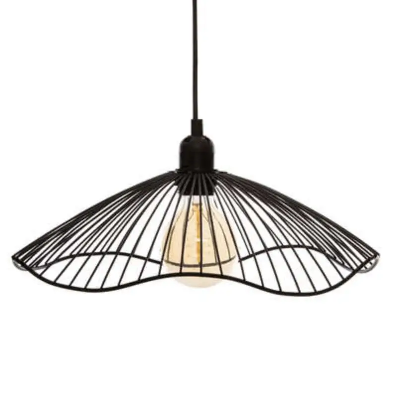 Factory Cuadros Lámpara Colgante Gopergo Metal Negro - Diseño Moderno